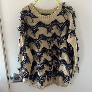 Fuzzy winter sweater